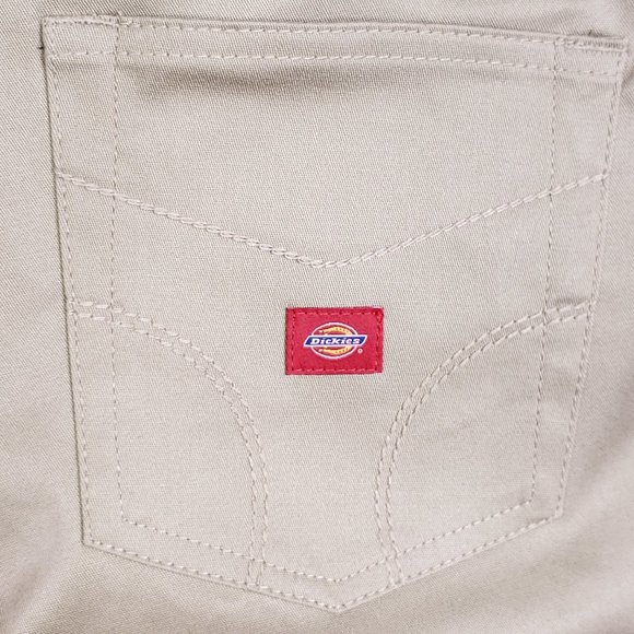 Dickies Girl Junior 5 Pocket Classic Skinny Low Rise Pants, Sz 13 Khaki, HH164 - Picture 7 of 9